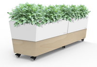 White Cafe Self Watering Planter Boxes